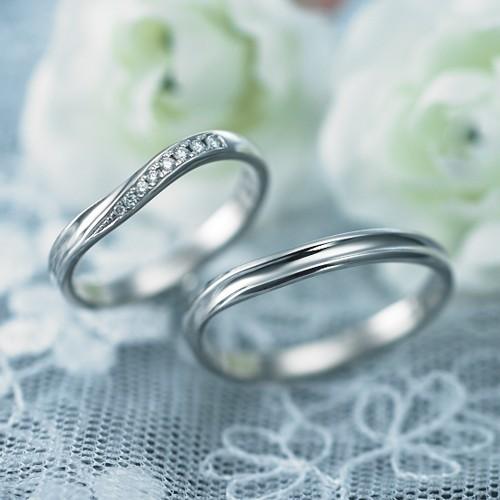 結婚指輪 プラチナ ゴールド マリッジリング ペアリング ペア 40代 刻印 Premium Destiny 運命の導き P701-P701D