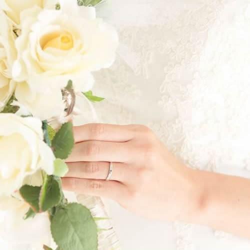 結婚指輪 プラチナ ペア 安い 指輪 ペア マリッジリング 40代 セミオーダーメイド プラチナ ペアリング PT950-009R-KS* (S28)の画像