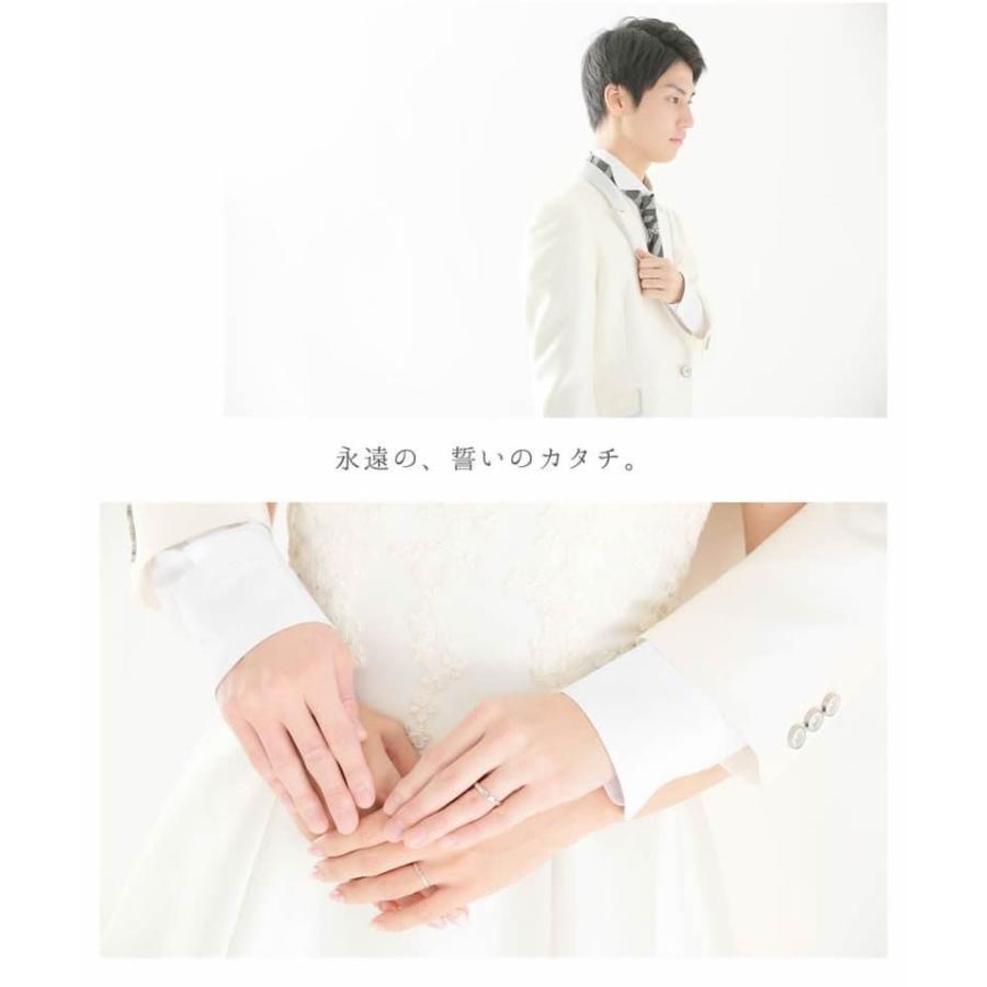 結婚指輪 プラチナ ペア 安い 指輪 ペア マリッジリング 40代 セミオーダーメイド プラチナ ペアリング PT950-012R-KS* (S28)の画像