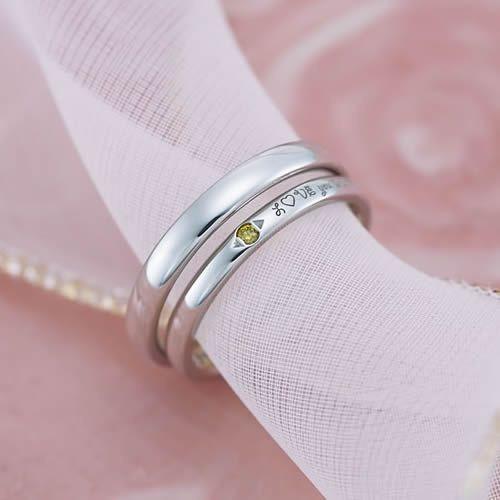 結婚指輪 プラチナ ペア 安い 指輪 ペア マリッジリング 40代 セミオーダーメイド プラチナ ペアリング PT950-012R-KS* (S28)の画像