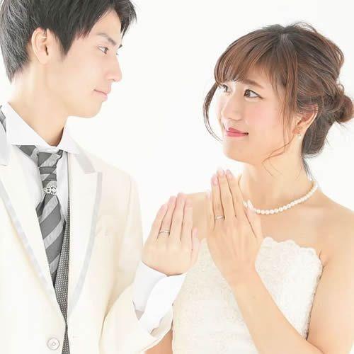 結婚指輪 プラチナ ペア 安い 指輪 ペア マリッジリング 40代 セミオーダーメイド プラチナ ペアリング PT950-024R-KS* (S28)の画像