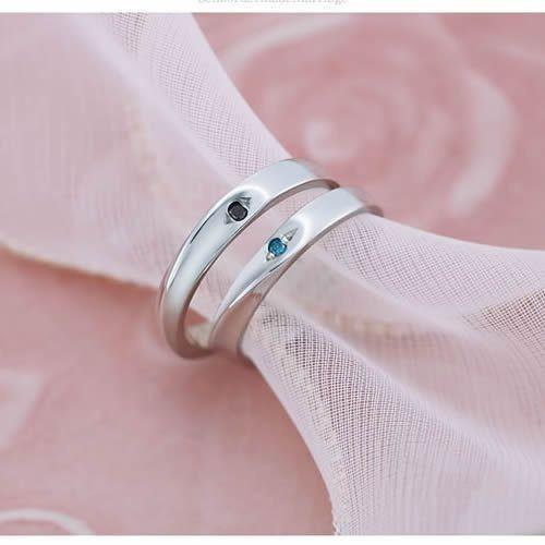 結婚指輪 プラチナ ペア 安い 指輪 ペア マリッジリング 40代 セミオーダーメイド プラチナ ペアリング PT950-024R-KS* (S28)の画像