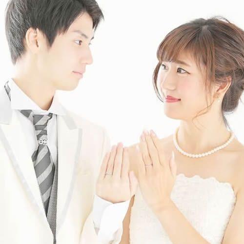 結婚指輪 プラチナ ペア 安い 指輪 ペア マリッジリング 40代 セミオーダーメイド プラチナ ペアリング PT950-027R-KS* (S28)の画像
