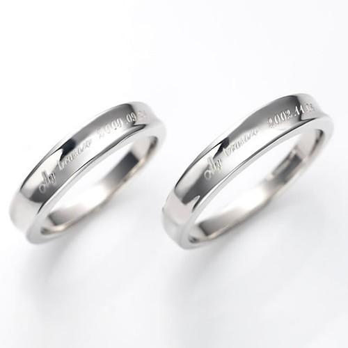 ペアリング カップル 2個セット 刻印 結婚指輪 大きいサイズ 指輪 40代 50代 シルバー925 セミオーダーメイド 005R-K^｜select-alei｜02