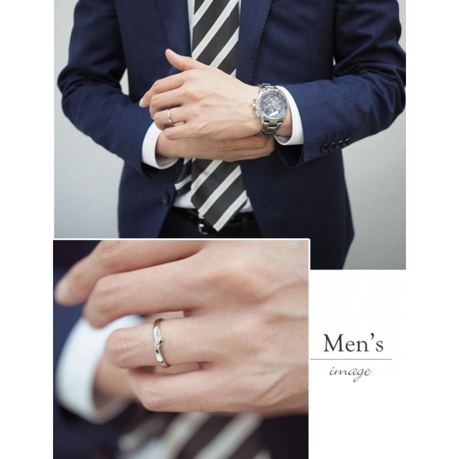 ペアリング ステンレス カップル 2個セット 刻印 結婚指輪 ペア 40代 50代 ステンレスリング セミオーダーメイド ST025R-KS* (S28)の画像