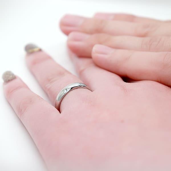 ペアリング ステンレス カップル 2個セット 刻印 結婚指輪 ペア 40代 50代 ステンレスリング セミオーダーメイド ST100R-KS* (S28)の画像