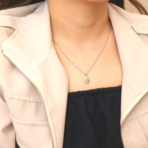 ペアネックレス ステンレス ネックレスチェーン 30代 40代 刻印 大人 人気 カップル メンズ セミオーダーメイド ST102N-KS* (S28)の画像