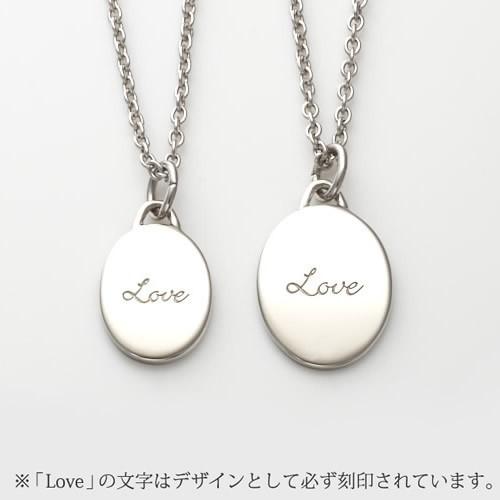ペアネックレス ステンレス ネックレスチェーン 30代 40代 刻印 大人 人気 カップル メンズ セミオーダーメイド ST102N-KS* (S28)の画像