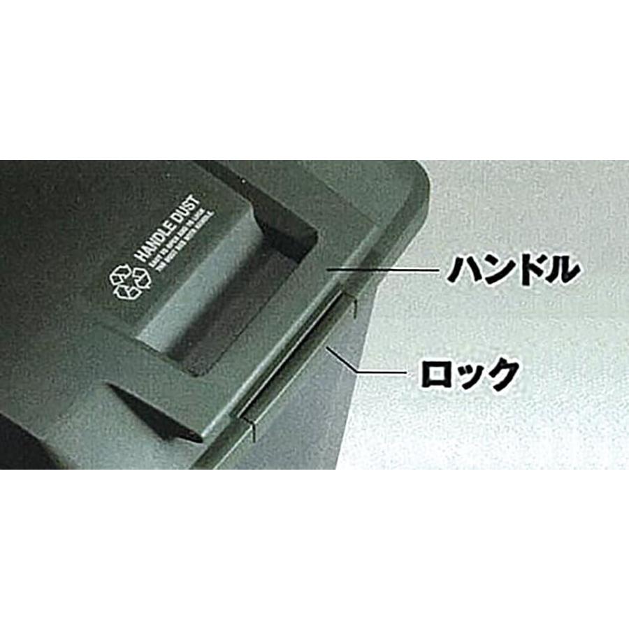 エスコ 70L ダストボックス グリーン EA995AA-162_3