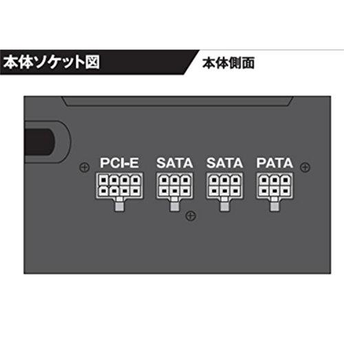 玄人志向 電源 KRPW-BKシリーズ 80PLUS Bronze 650W ATX電源 KRPW-BK650W/85+｜select-apollon｜05