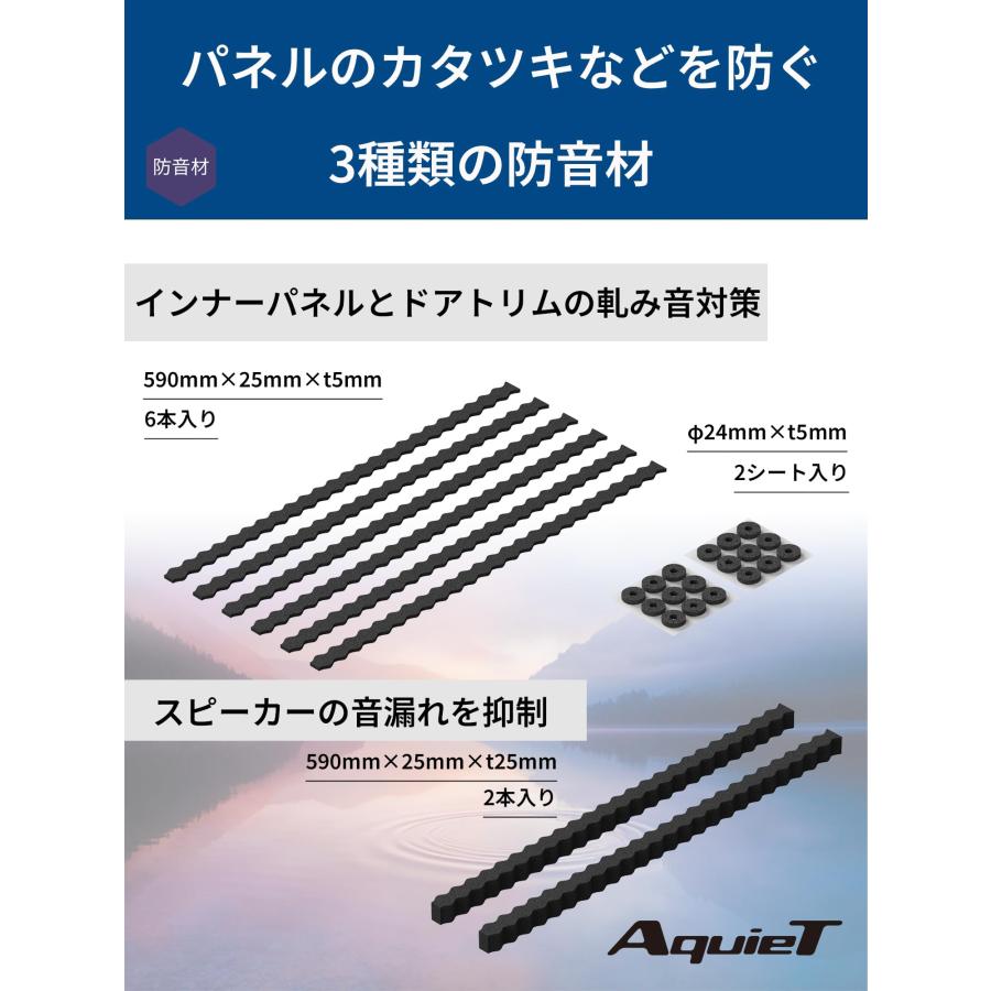 オーディオテクニカ AT-AQ405 ドアチューニングキット デッドニング