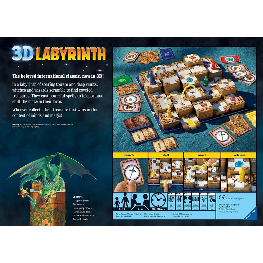 Ravensburger ラベンスバーガー 3Dラビリンス [ボードゲーム アナログゲーム] 2~4人用 7歳から 26831 3｜select-apollon｜05