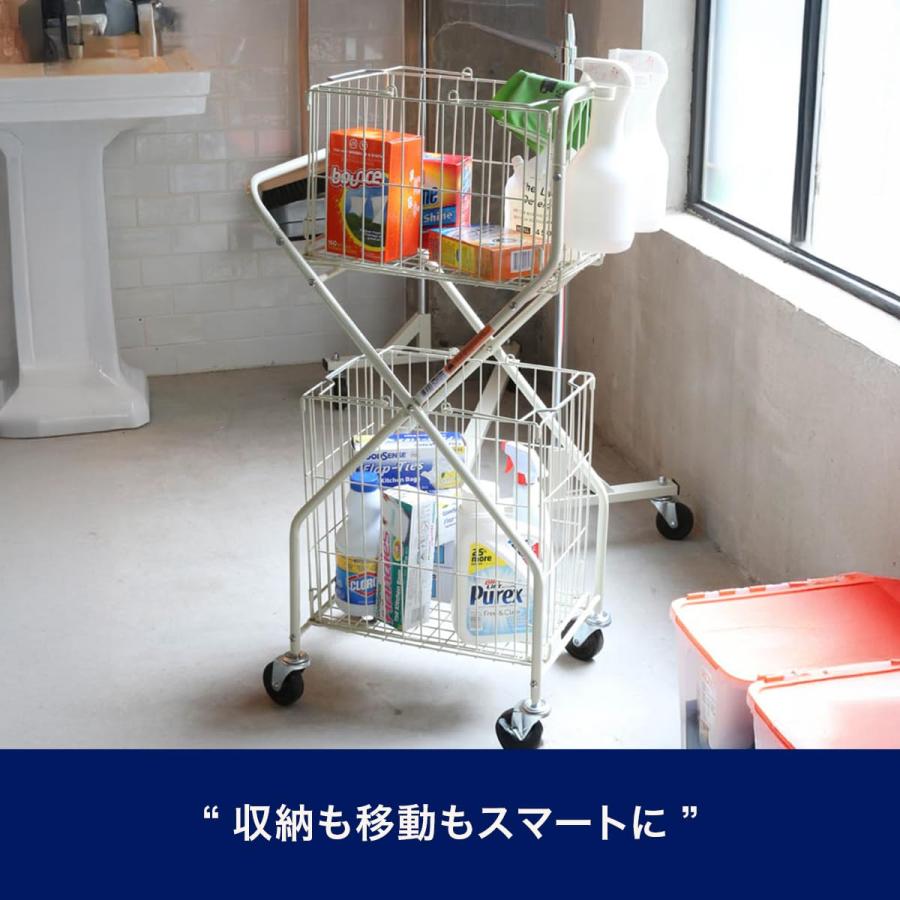 【在庫セール】ダルトン(Dulton) ランドリートローリー グレー 収納も移動 ダルトン(Dulton) ランドリートローリー グレー 収納も移動もスマート