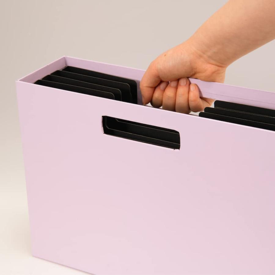ナカバヤシ ハウスタディ 仕切りケース付きファイルボックス ラベンダー HSD-FB01LA |  | 04