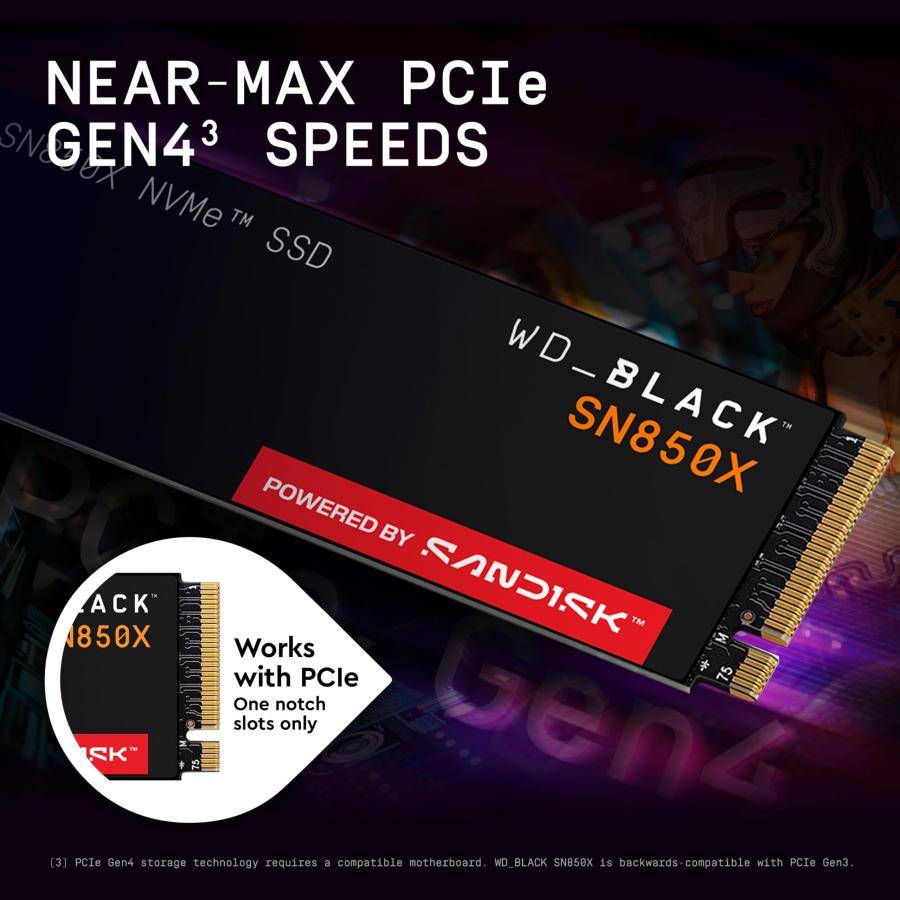 WD_BLACK 1TB SN850X NVMe 内蔵型ゲーミングSSD ソリッドステート