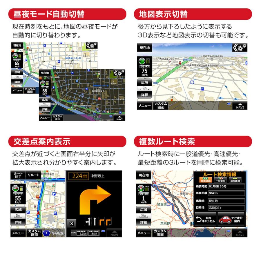 MAXWIN ポータブルナビ カーナビ 5インチ 2025年 地図搭載 オービス N