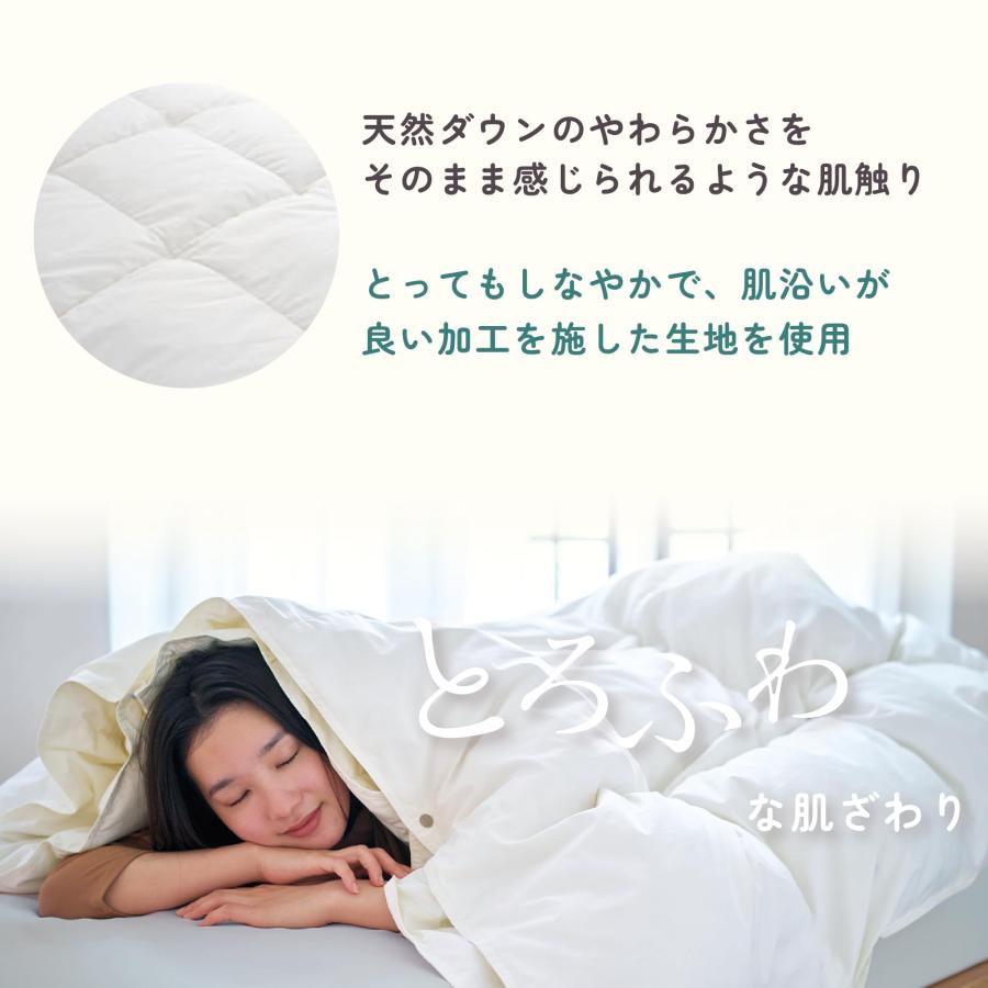nishikawa 【 西川 】 suyara とろふわ 羽毛布団 2枚合わせ布団