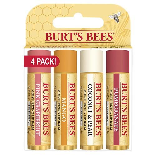 BURT'S BEES バーツビーズ スーパーフルーツ リップバーム 4本