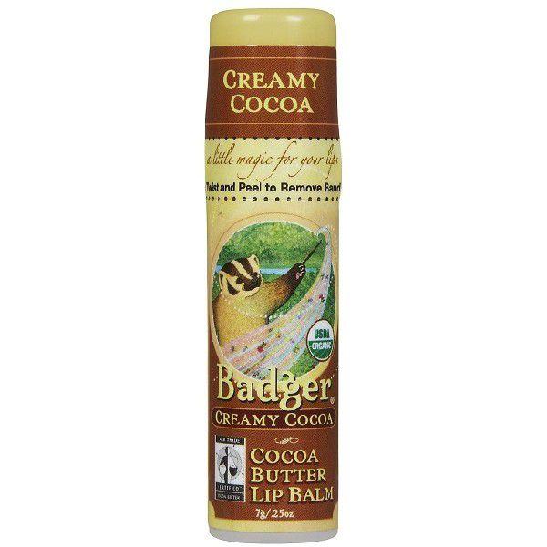 バジャー クリーミーココア オーガニックカカオバター リップバームスティック 7g メール便対応 | BADGER