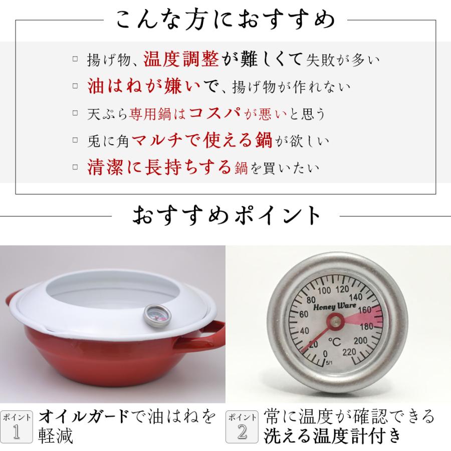 富士ホーロー 天ぷら鍋 24cm ガラス蓋セット 揚げ物 鍋 ホーロー 富士ホーロー 天ぷら鍋 24cm ガラス蓋セット 揚げ物 鍋 ホーロー