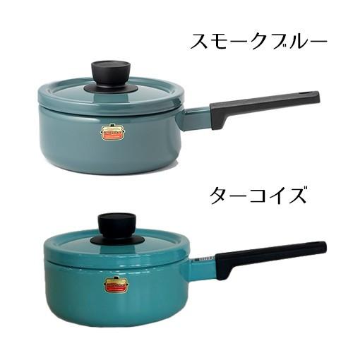 Solid Series 片手鍋 ソースパン ソリッド 18cm 蓋付き 鍋 琺瑯 富士