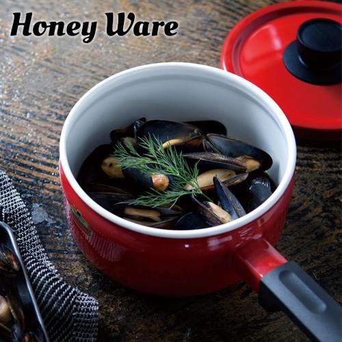 Solid Series 片手鍋 ソースパン ソリッド 18cm 蓋付き 鍋 琺瑯 富士