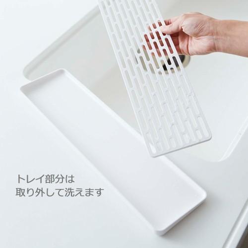 山崎実業 tower スリム グラス ＆ マグスタンド タワー 水切りトレー 水切りトレイ グラス マグ スタンド マグカップ グラス置き コップ置き 水切りラック | tower | 02