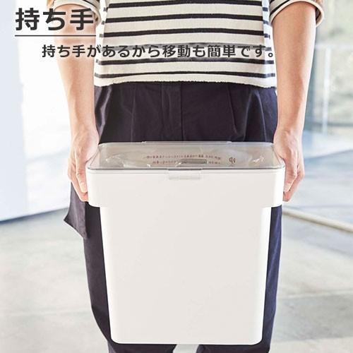 密閉米びつ 5kg 山崎実業 tower 袋ごと米びつ計量カップ付  シンク下 シンク下収納 冷蔵庫 米櫃 5キロ ライスストッカー  タワー | tower | 04