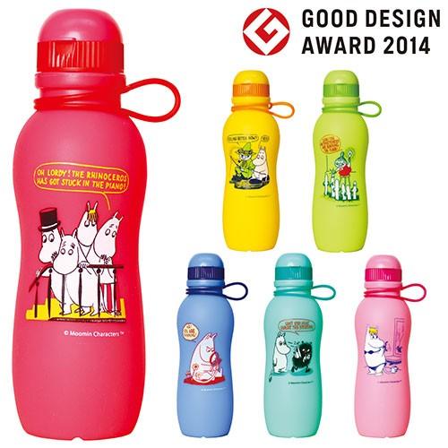 ムーミン グッズ シリコンボトル 500ml 折りたたみボトル アクティブボトル CP01 | MOOMIN