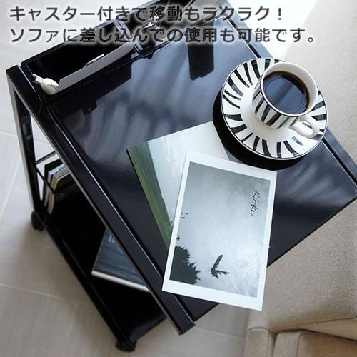 山崎実業 tower サイドテーブル ワゴン タワー キャスター付き 机 ラック ポケット マガジンラック 返品不可 | tower | 05