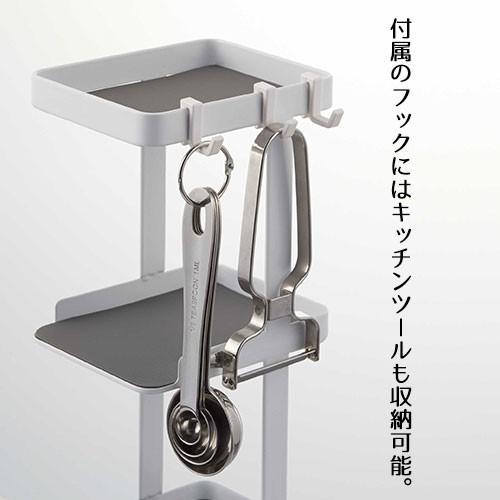 山崎実業 tower 調味料ストッカー 2個 & ラック 3段 セット スリム タワー 調味料入れ 調味料ケース 収納 | tower | 02