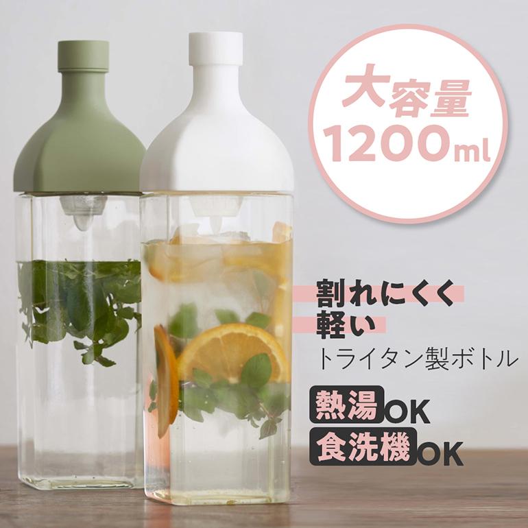 HARIO ハリオ カークボトル 食洗機対応 1.2L 日本製 耐熱 水出し お茶 ポット 角型 ボトル｜select-coco10｜05