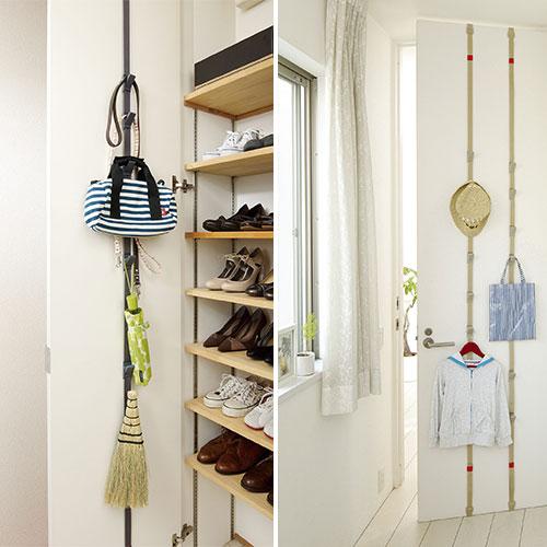 ドアフック 扉に付けられる収納 フック付ベルト 壁掛け収納 6連 ライクイット like-it | 吉川国工業所 | 10