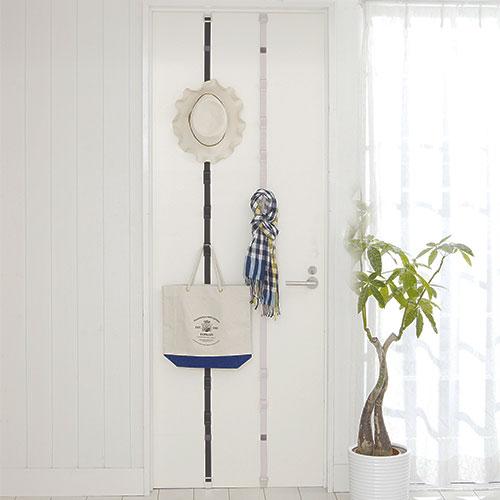 ドアフック 扉に付けられる収納 フック付ベルト 壁掛け収納 6連 ライクイット like-it | 吉川国工業所 | 09