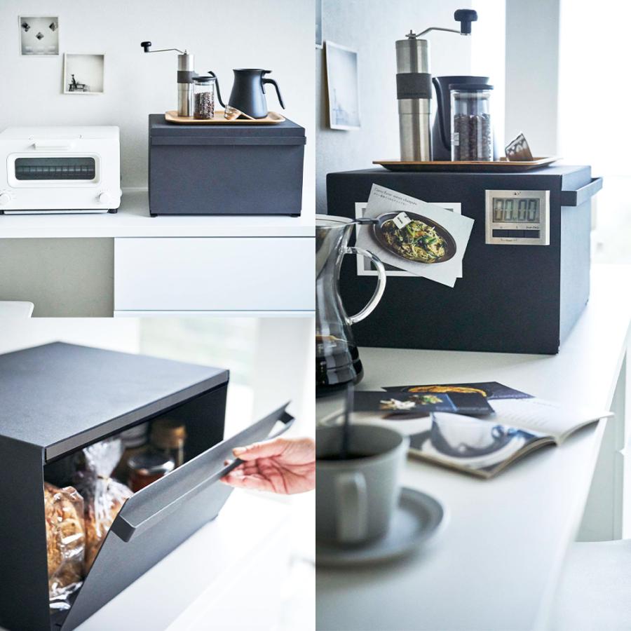 ブレッドケース タワー 山崎実業 tower ブレッドボックス パン ケース 調味料入れ ラック キッチン ストッカー 調味料入れ キッチン収納 メーカー直送 | tower | 05