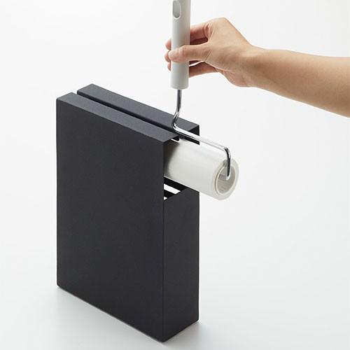 山崎実業 tower カーペットクリーナー スタンド コロコロ 収納 コロコロスタンド タワー ホワイト ブラック | tower | 09