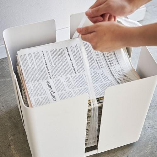 山崎実業 tower ニューズラック キャスター付き タワー 新聞 雑誌 紙袋 ストッカー メーカー直送 | tower | 06