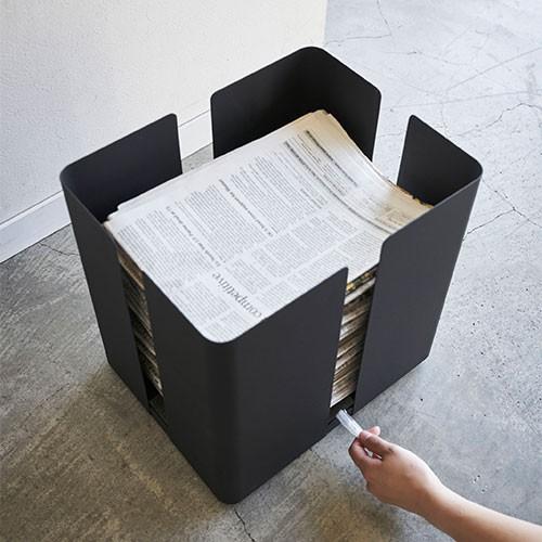 山崎実業 tower ニューズラック キャスター付き タワー 新聞 雑誌 紙袋 ストッカー メーカー直送 | tower | 07