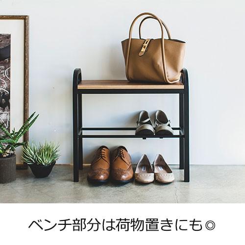 山崎実業 tower ベンチ 玄関スツール シューズラック 靴箱 タワー シューズスタンド メーカー直送 | tower | 04