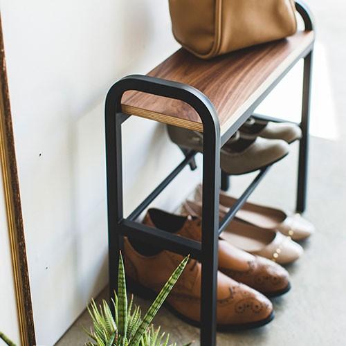 山崎実業 tower ベンチ 玄関スツール シューズラック 靴箱 タワー シューズスタンド メーカー直送 | tower | 08