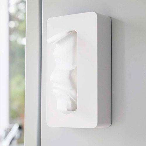 山崎実業 tower マグネットコンパクトティッシュケース タワー マグネット 磁石 キッチン 冷蔵庫 シンプル | tower | 01