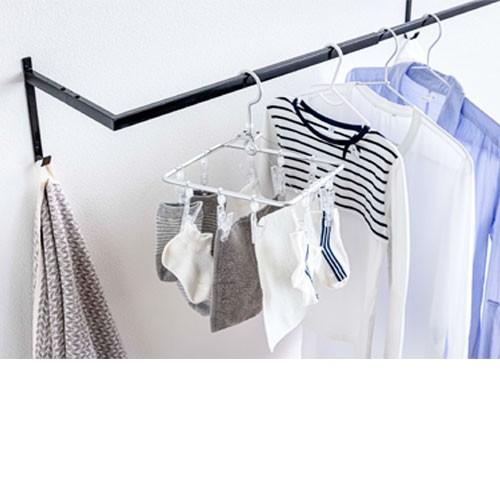 山崎実業 tower ランドリー 部屋干し 室内干し 伸縮浴室扉前物干しハンガー タワー ランドリー | tower | 01