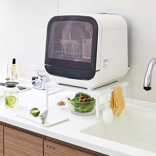 山崎実業 tower 食洗機 ラック 伸縮食洗機ラック 幅37-62cm タワー メーカー直送 | tower | 09