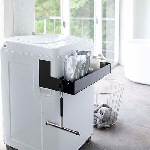 山崎実業 tower マグネット 伸縮洗濯機ラック タワー 伸縮式 ランドリー収納 バス用品 ランドリーラック 隙間 収納 脱衣所 5272 5273 壁掛け | tower | 07