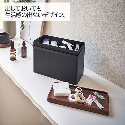 山崎実業 tower 救急箱 タワー 木製 収納ボックス 薬入れ 薬箱 裁縫箱 小物入れ シンプル おしゃれ | tower | 05