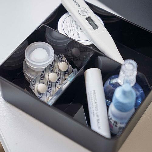 山崎実業 tower 救急箱 タワー 木製 収納ボックス 薬入れ 薬箱 裁縫箱 小物入れ シンプル おしゃれ | tower | 08