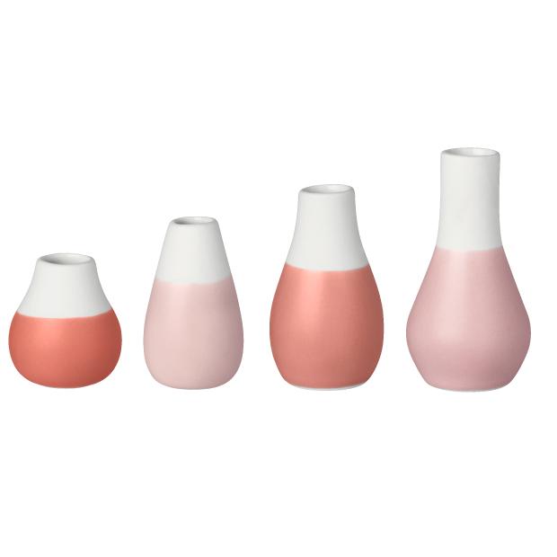 一輪挿し 花瓶 ミニサイズ 4個セット Mini pastel vases Setof4