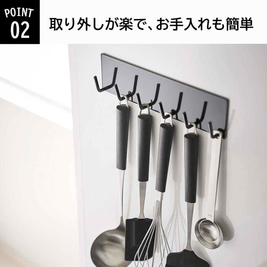 山崎実業 tower マグネットキッチンツールフック タワー キッチン 台所 収納 調味料 タワー 壁掛け | tower | 02