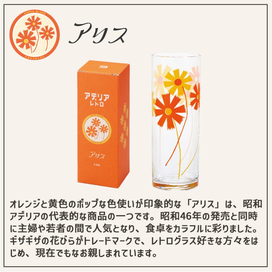 アデリアレトロ ゾンビー グラス ガラス コップ 昭和 レトロ 食器 雑貨 花柄 ポップ アデリア | ADERIA | 07