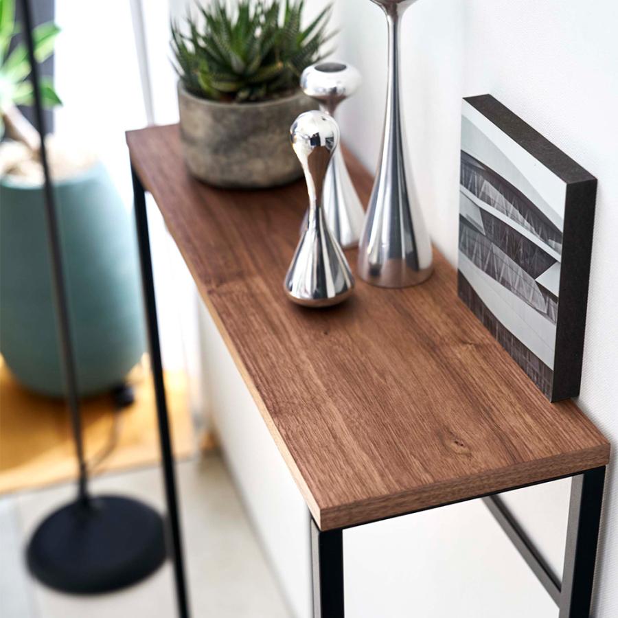 山崎実業 tower コンソールテーブル タワー サイドテーブル スリム 省スペース テーブル 机 メーカー直送 | tower | 07